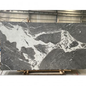  » Dreamy Gray Natural Marble with Crystal line