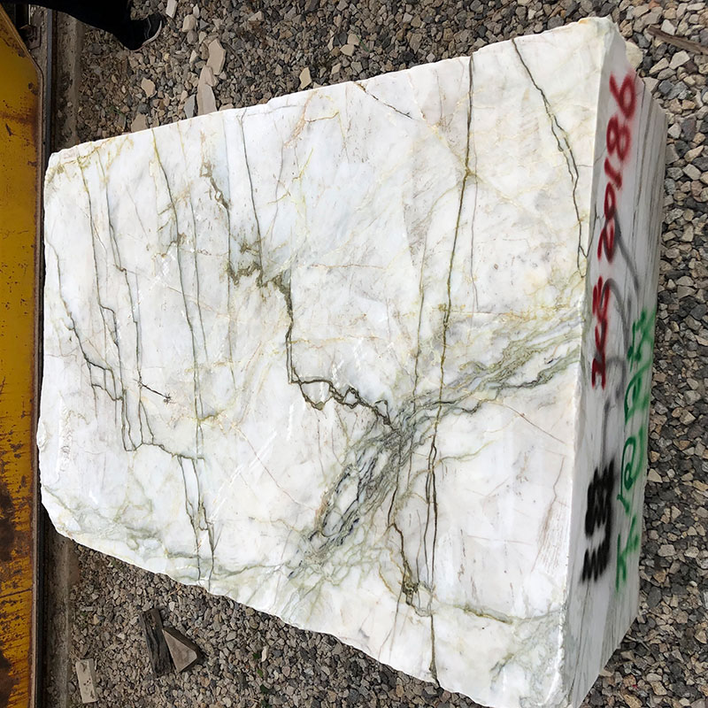 Nature Calacatta Verde Marble Block for Interior Decoration