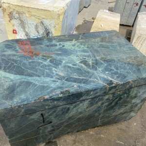 China wholesale Natural Stone – Popular Luxury Lush Volcanic Green Mabble Block – ICE STONE