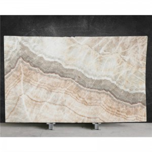  » Chinese Beige Onyx bookmatched Slab for Wall and Floor