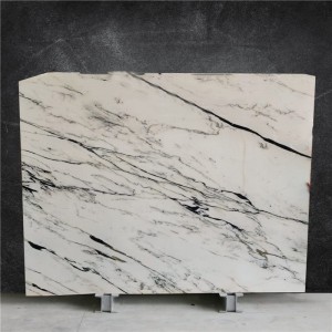  » Chinese Oriental Calacatta White Mont Blanc Marble Slab for Project