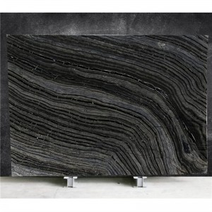  » Silver Wave Ancient wood Forest black Kenya Black Marble Wooden black Slab Tile for Exterior