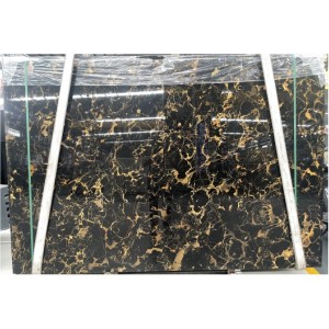  » Chinese Electrolytic Golden Portoro Black Marble