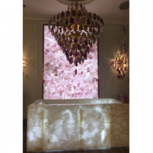  » Pink Crystal a natural semiprecious stone for interior decoration