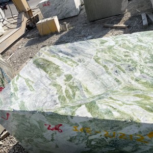 Wholesale White Marble Stone – China Antique Green Marble Ancient Times Raggio Verde block – ICE STONE