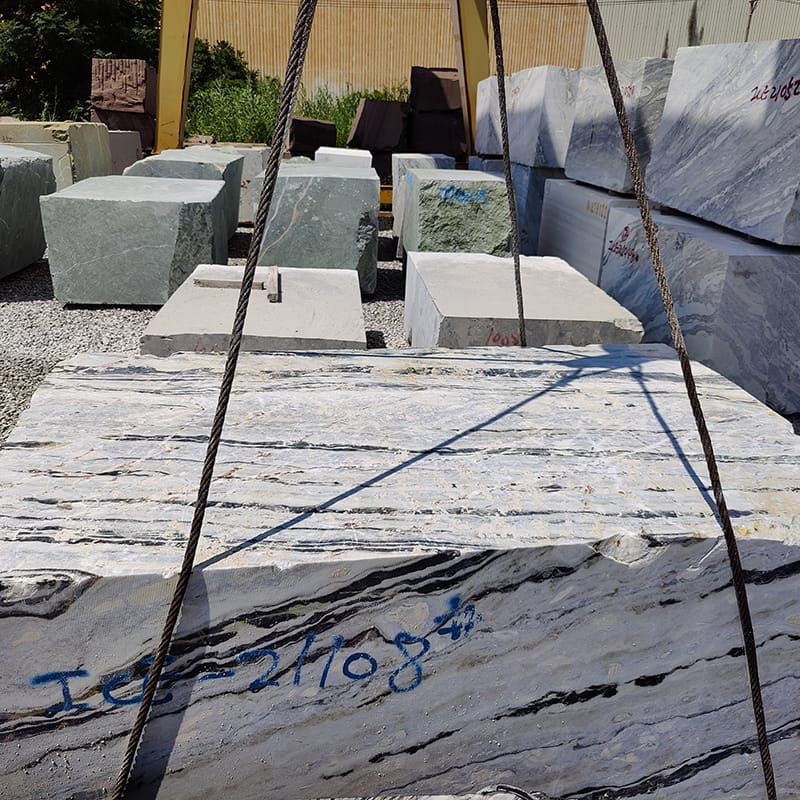 Nature Blue Valley Marble Stone Raw Blocks From China